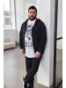 Men Plus Sweatjacke in schwarz