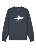wat? Apparel Sweatshirt Astronaut on T-Rex in India Ink Grey
