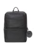 Mandarina Duck Mellow Leather - Rucksack 13" 36 cm Leder (scarab) in schwarz