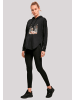F4NT4STIC Oversized Hoodie Ente Ostereier Blumen Küken in schwarz