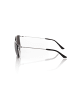 Frankie Morello Silber Metallic Faser Herren Sonnenbrille