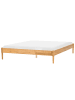 Beliani Doppelbett VEYRAC in Braun - (W) 188 x (H) 38 x (L) 211 cm