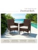 tectake 2er Set Rattanstuhl Nantes 59 x 57 x 85 cm, braun/beige