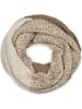 styleBREAKER Strick Loop Schal in Braun-Beige