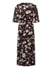 Soaked in Luxury Kleid SLClero Feminine Form in Brown Flower Print