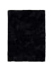 Pergamon Hochflor Shaggy Teppich Fluffy in Schwarz