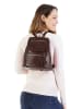 Samantha Look City-Rucksack echt Leder in braun