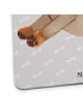 Mr. & Mrs. Panda Souvenir Hund Dackel ohne Spruch in Grau Pastell