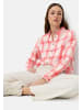 Camel Active Karierte Bluse mit Knopfleiste in Pink