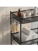relaxdays Rollwagen in Schwarz - (B)44,5 x (H)84 x (T)26 cm