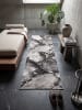 KADIMA DESIGN Teppichläufer Abstrakt pflegeleicht Wohnzimmer Schlafzimmer Flur in Grau