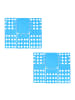 relaxdays 2x Wäschefalter in Blau