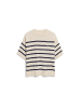 armedangels T-Shirt Stripe Linen Blend in beige marine