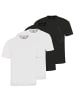 hajo T-Shirt 4er Pack in Schwarz / Weiß