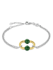 Ti Sento Milano Armband "mit malachitgrünen Kugeln bicolor 23014MA" in Silber