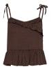 Kaffe Kurzarm-Bluse KAkristina Regular fit in Coffee Bean