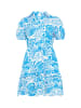 Usha Women Dress in blue white