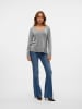 Vero Moda Strickpullover in Medium Grey Melange