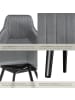 tectake Polstersessel gepolstert, in Samtoptik, gesteppt, 58 x 62 x 82 cm