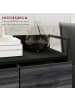HOMCOM Kommode-60L x 29B x 85H cm-Schwarz