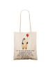Mr. & Mrs. Panda Shopping Tasche Turnen Trainerin mit Spruch in Creme