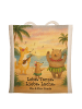Mr. & Mrs. Panda Stofftasche Waldtiere Aloha Design mit Spruch in Weiß