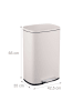 relaxdays Mülleimer in Beige - 50 Liter