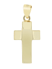 Adeliás Unisex Anhänger – Kreuz Kreuzanhänger aus 925 Silber in gold