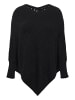 KAFFE curve Poncho KColina Oversize fit in Black Deep