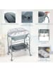 COSTWAY 4 in 1 Wickeltisch in Grau