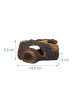 relaxdays Aquarium Deko "Baumstamm" in Braun - (B)13,5 x (H)5,5 x (T)9 cm