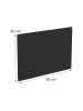 relaxdays Magnettafel in Schwarz - 60 x 40