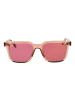 Hally & Son Männer Sonnenbrille Quadratisch Beige