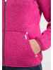 ICEBOUND Damen Strickfleecejacke in Pink Melange