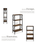 tectake Standregal, 4 Ebenen, inklusive Kippschutz, 61,5 x 31,5 x 133,5 cm