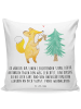Mr. & Mrs. Panda 40 x 40 Kissen Fuchs  Weihnachtsbaum mit Spruch in Weiß