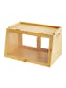 relaxdays Brotkasten in Natur - (B)26 x (H)23 x (T)39 cm