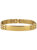 Adeliás Unisex Armband – Gliederarmband aus Edelstahl 20 cm in gold