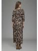 Laura Scott Maxikleid in braun-gemustert