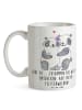 Mr. & Mrs. Panda Tasse Liebe Flitterwochen mit Spruch in Weiß