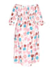 Swirly Women Plus Size Dress in white