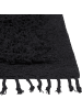 Beliani Shaggy BITLIS in Schwarz - (W) 140 x (H) 1.5 x (L) 200 cm