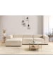 Beliani 3-tlg Ecksofa ARDAL in Beige/Schwarz rechtsseitig