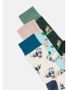 DillySocks Socken Animal Adventures (3er Box) in Beige Weiss Hellblau Grün