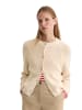 Marc O'Polo Cropped Oversize-Zip-Cardigan in Raw Cream