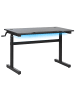 Beliani Gaming-Tisch DURBIN in Schwarz - (W) 120 x (H) 72 x (L) 60 cm
