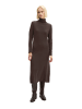 Marc O'Polo Rollkragen-Strickkleid slim in Burnt Coffee
