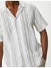 KOTON Shirt in Khaki Gestreift