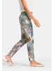 PETER HAHN Hose Trousers in PETROL/MULTICOLOR