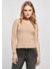 Urban Classics Urban Classics Damen Ladies Asymmetric Longsleeve in unionbeige